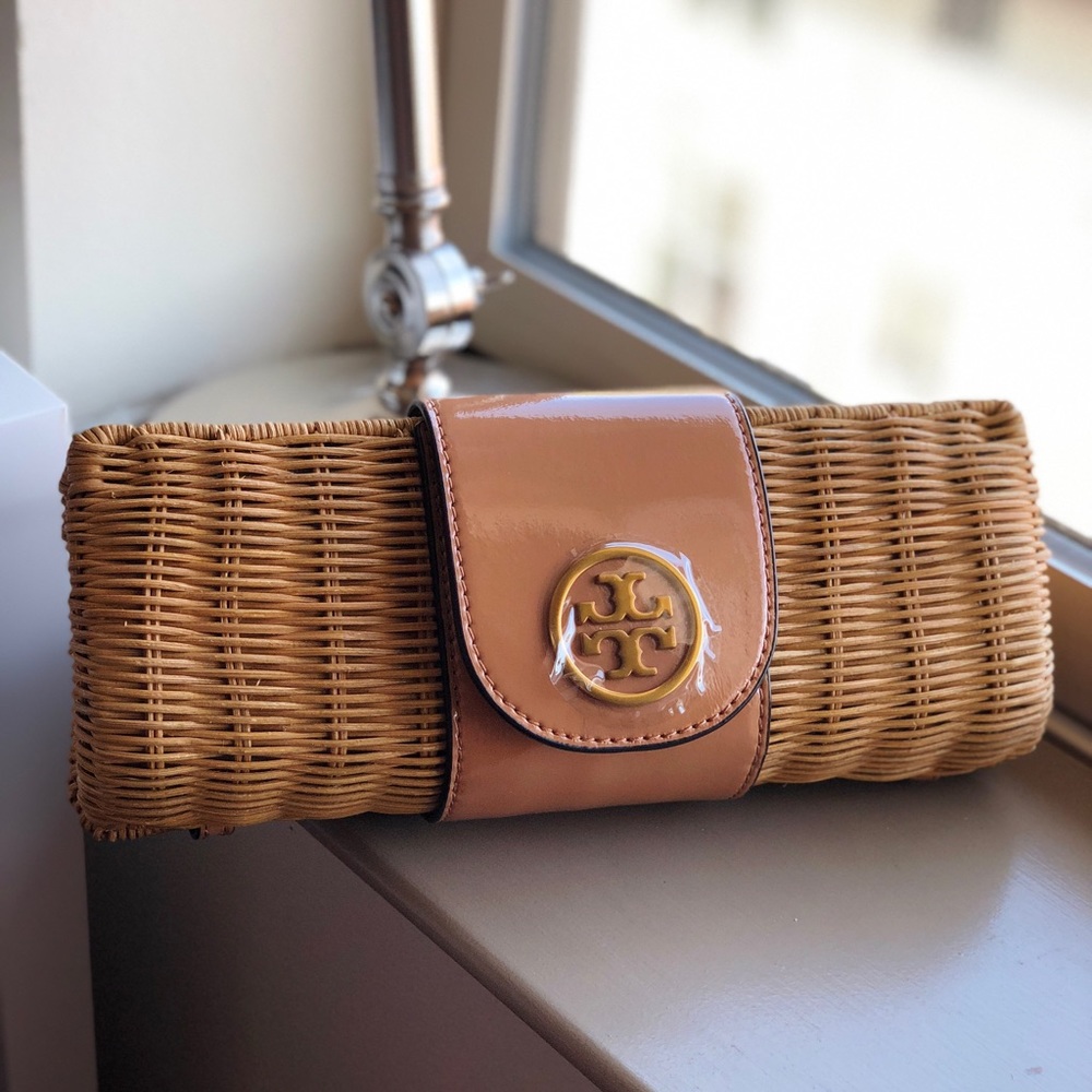 Tory Burch Rattan Clutch